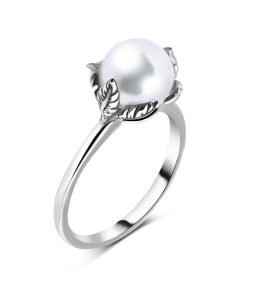 Classy Pearl Silver Ring NSR-744